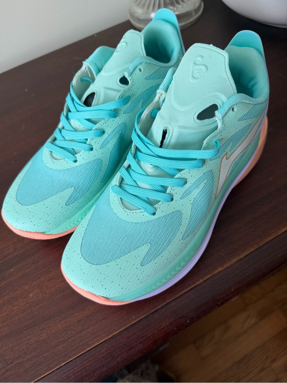 Women’s Mint Turquoise Athletic Sonic 12 Basketball Shoes